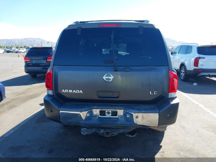 2006 Nissan Armada Le VIN: 5N1AA08A56N721727 Lot: 40668819