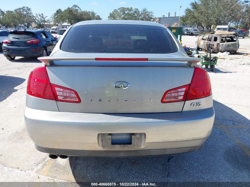 2004 Infiniti G35 VIN: JNKCV51E44M100489 Lot: 40668875