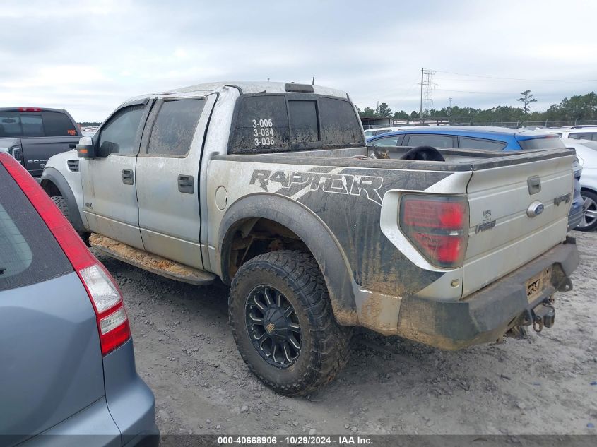 2013 Ford F-150 Svt Raptor VIN: 1FTFW1R68DFA42263 Lot: 40668906