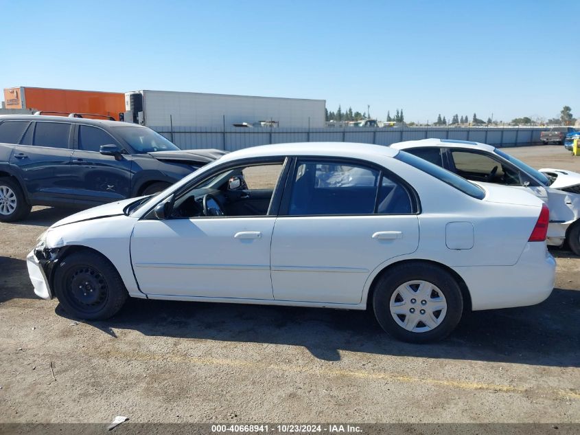 2003 Honda Civic Lx VIN: 2HGES16543H608453 Lot: 40668941