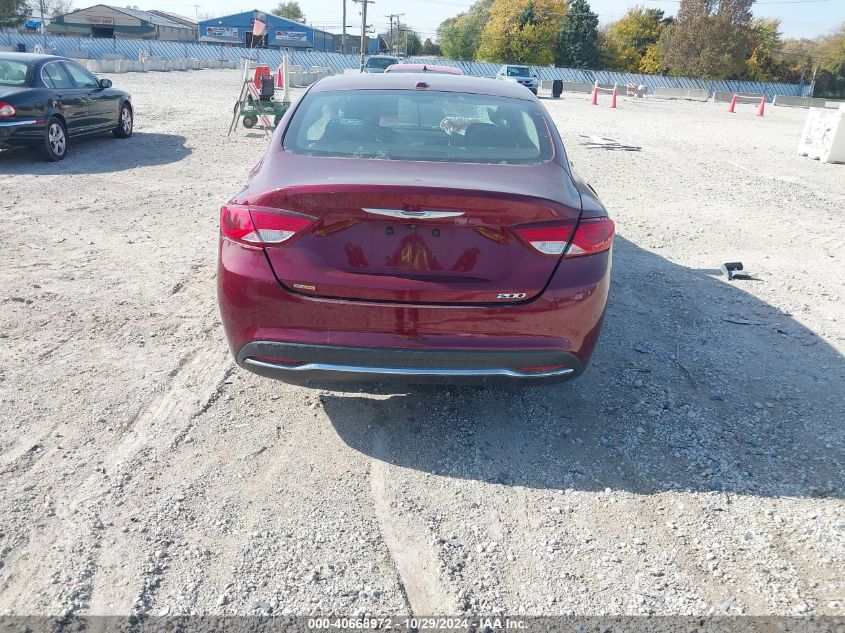 2015 Chrysler 200 Limited VIN: 1C3CCCAB4FN675243 Lot: 40668972