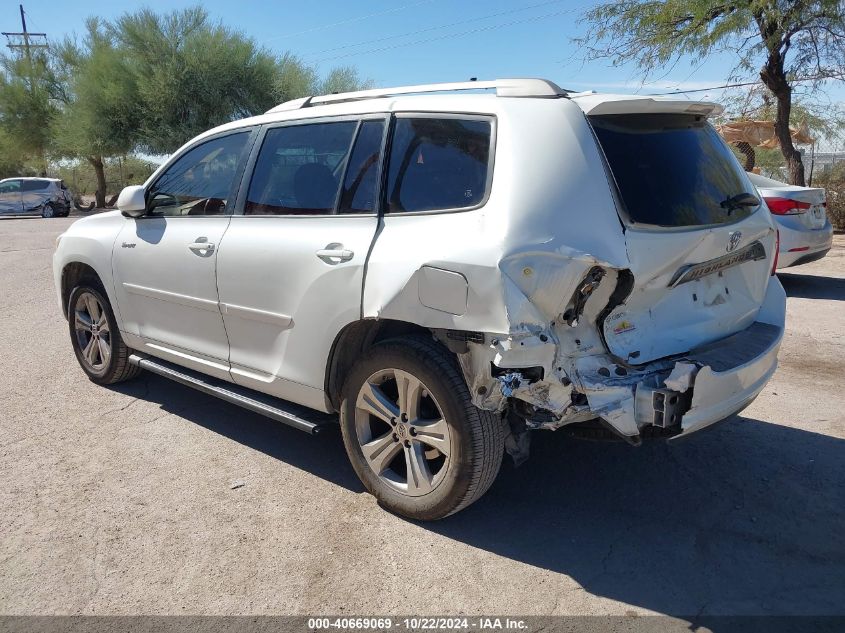 2009 Toyota Highlander Sport VIN: JTEDS43A092085572 Lot: 40669069