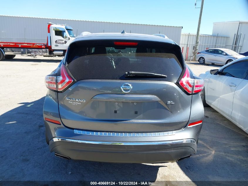 2015 Nissan Murano Sl VIN: 5N1AZ2MG3FN228286 Lot: 40669124