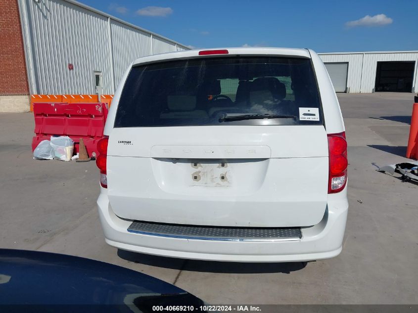 2018 Dodge Grand Caravan Se VIN: 2C4RDGBG4JR276638 Lot: 40669210