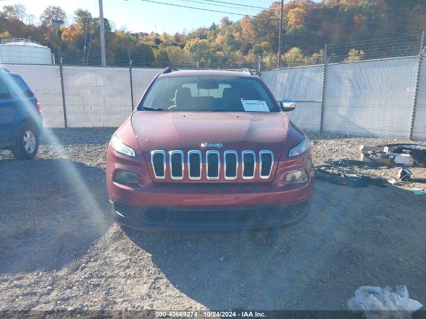 2016 Jeep Cherokee Sport VIN: 1C4PJLAB4GW126298 Lot: 40669274