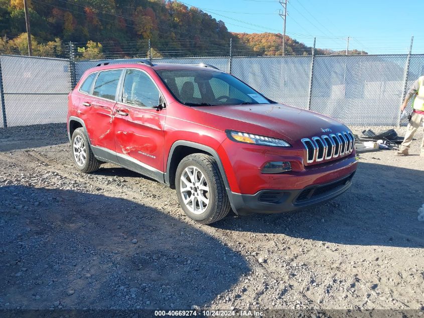 2016 Jeep Cherokee Sport VIN: 1C4PJLAB4GW126298 Lot: 40669274