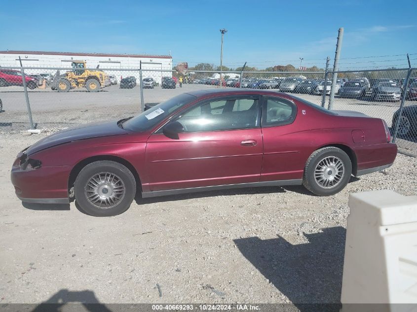 2001 Chevrolet Monte Carlo Ls VIN: 2G1WW12E919278743 Lot: 40669293