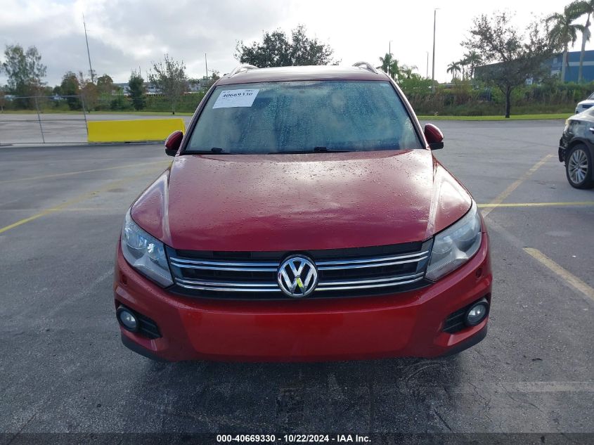 2014 Volkswagen Tiguan Sel VIN: WVGAV3AX4EW078655 Lot: 40669330