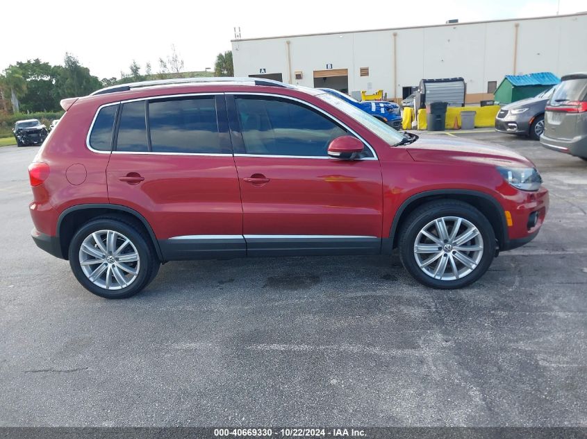 2014 Volkswagen Tiguan Sel VIN: WVGAV3AX4EW078655 Lot: 40669330