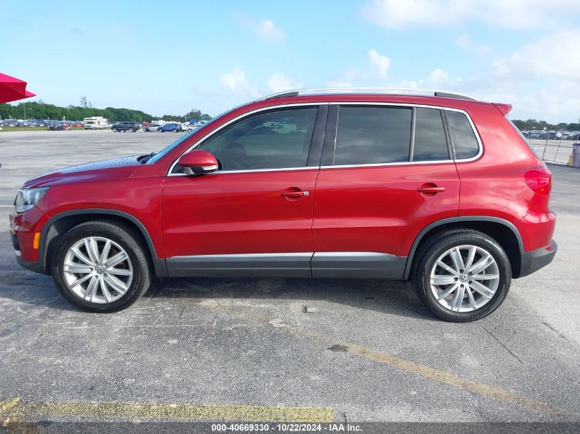 2014 Volkswagen Tiguan Sel VIN: WVGAV3AX4EW078655 Lot: 40669330