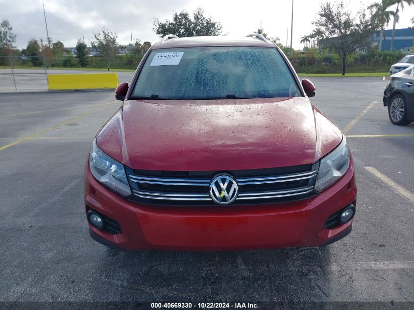 2014 Volkswagen Tiguan Sel VIN: WVGAV3AX4EW078655 Lot: 40669330