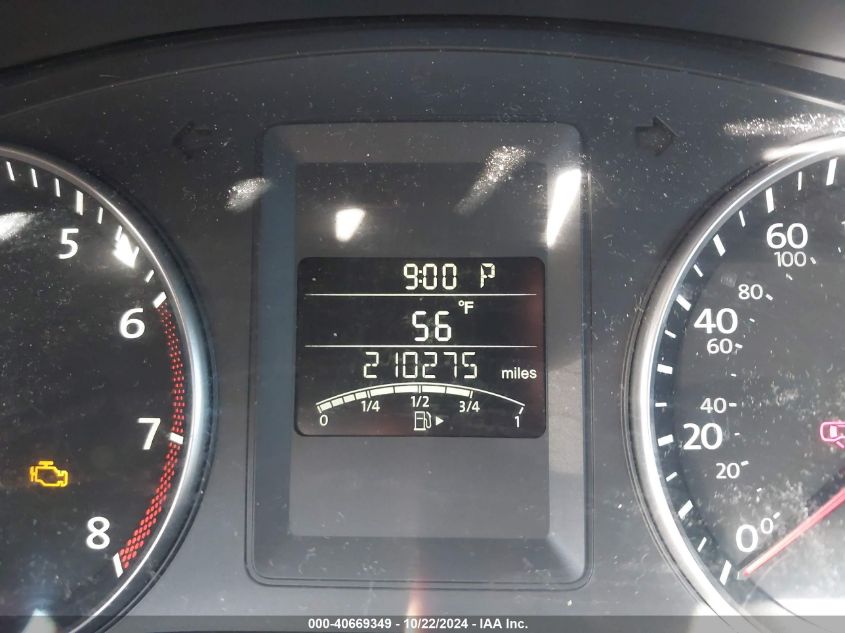 2012 Volkswagen Jetta 2.5L Se VIN: 3VWDP7AJ9CM372674 Lot: 40669349