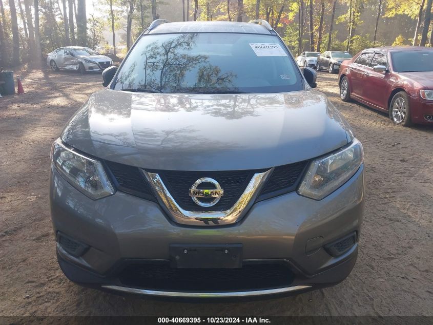 2016 Nissan Rogue Sv VIN: JN8AT2MV5GW132597 Lot: 40669395