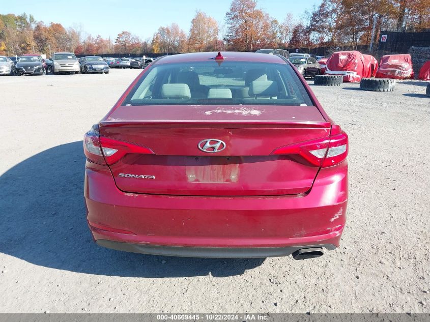 2016 Hyundai Sonata VIN: 5NPE24AF6GH393946 Lot: 40669445