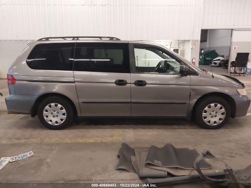 2000 Honda Odyssey Lx VIN: 2HKRL1856YH624291 Lot: 40669453