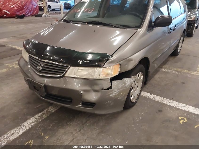 2000 Honda Odyssey Lx VIN: 2HKRL1856YH624291 Lot: 40669453