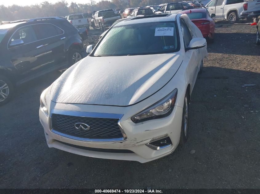 2018 Infiniti Q50 3.0T Luxe VIN: JN1EV7AR6JM439617 Lot: 40669474