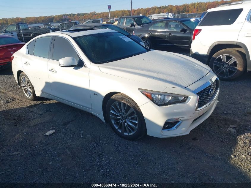 2018 Infiniti Q50 3.0T Luxe VIN: JN1EV7AR6JM439617 Lot: 40669474