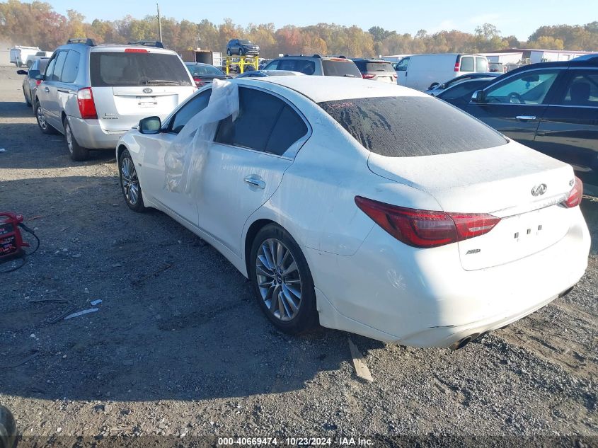 2018 Infiniti Q50 3.0T Luxe VIN: JN1EV7AR6JM439617 Lot: 40669474