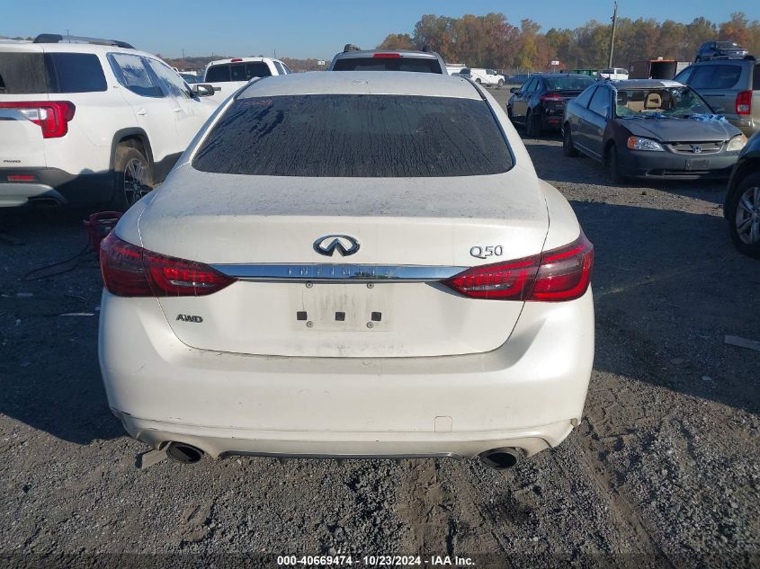 2018 Infiniti Q50 3.0T Luxe VIN: JN1EV7AR6JM439617 Lot: 40669474