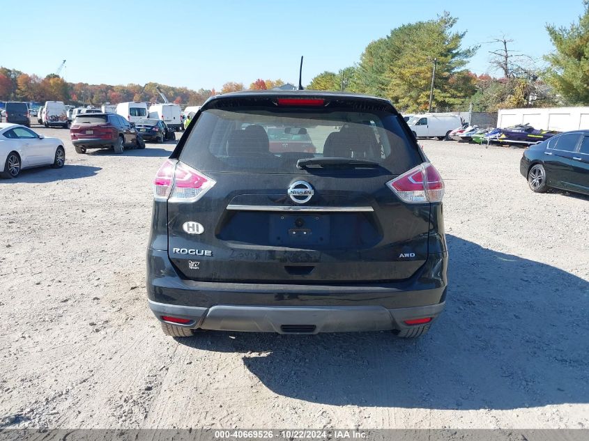 2016 Nissan Rogue S VIN: KNMAT2MV7GP657831 Lot: 40669526