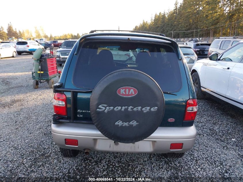 2000 Kia Sportage Ex VIN: KNDJA723XY5627126 Lot: 40669541