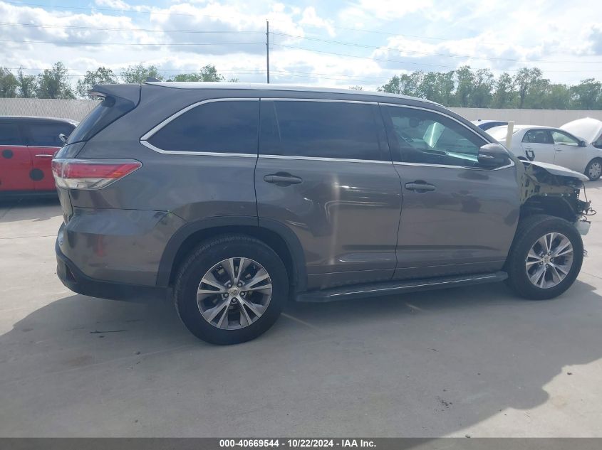 2015 Toyota Highlander Xle V6 VIN: 5TDKKRFH6FS070936 Lot: 40669544