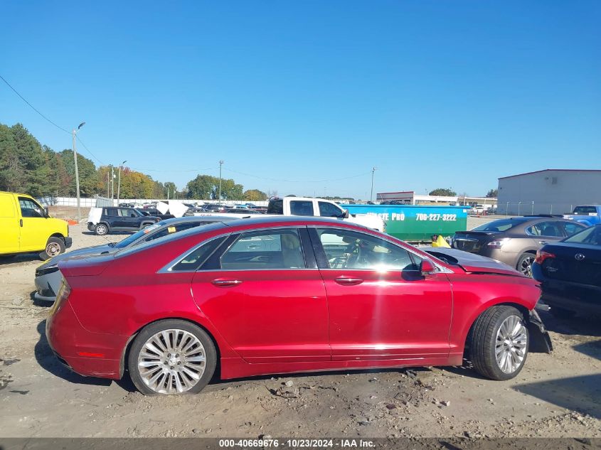 2013 Lincoln Mkz VIN: 3LN6L2G93DR825193 Lot: 40669676