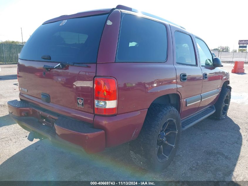 2004 Chevrolet Tahoe Ls VIN: 1GNEC13V14J107768 Lot: 40669743