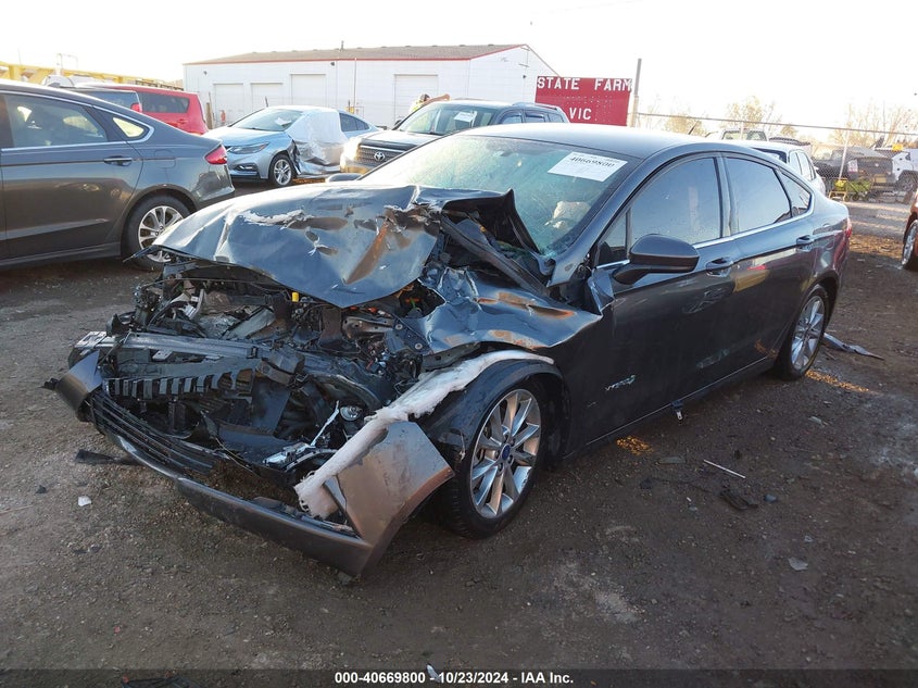 VIN 3FA6P0LUXHR357577 2017 FORD FUSION HYBRID SE