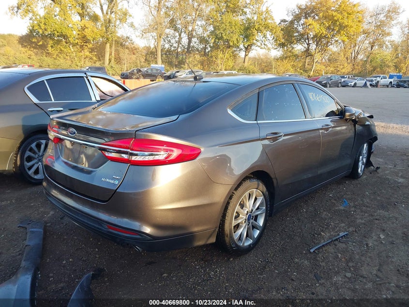 VIN 3FA6P0LUXHR357577 2017 FORD FUSION HYBRID SE