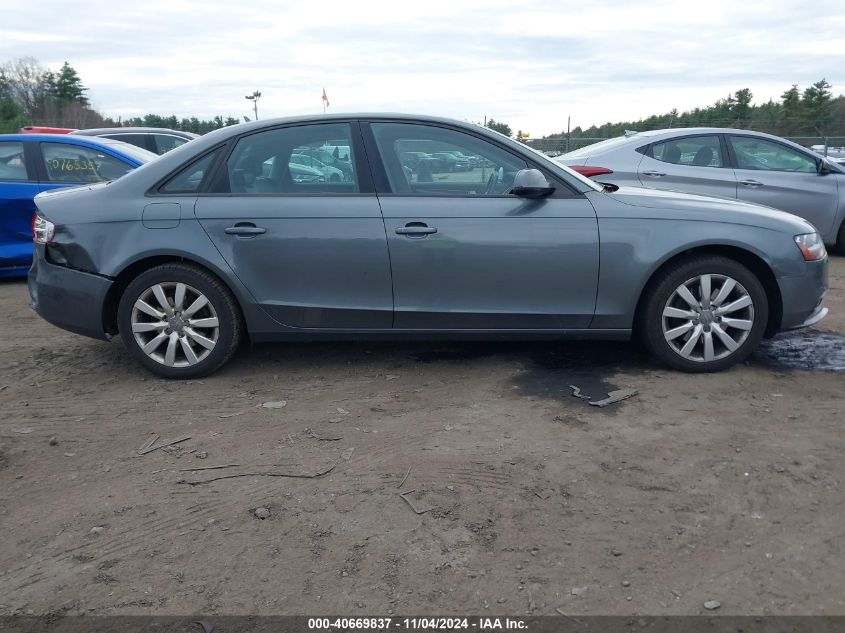 2014 Audi A4 2.0T Premium VIN: WAUBFAFL6EN038015 Lot: 40669837