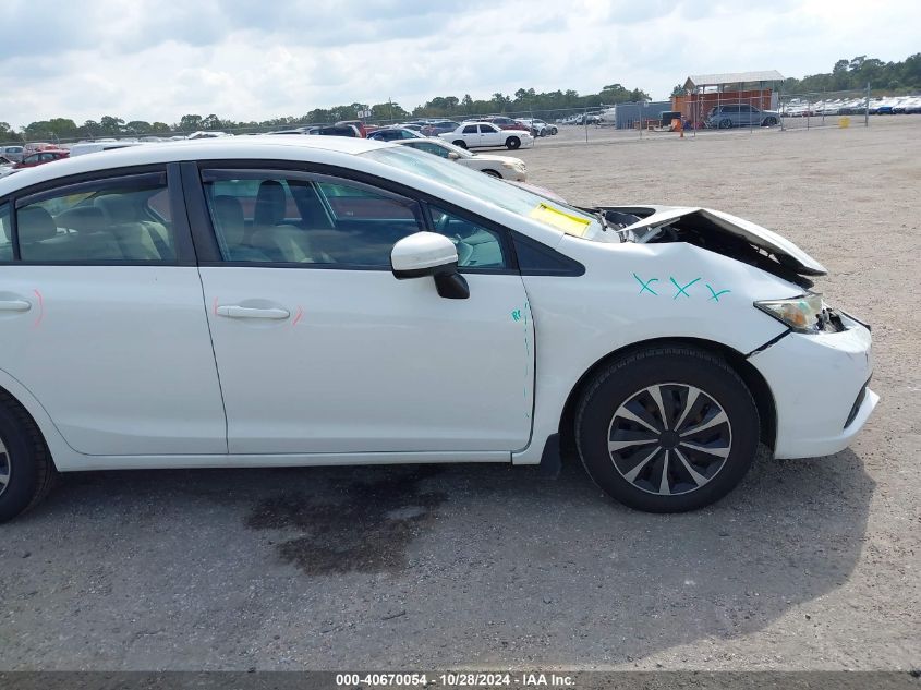 2015 Honda Civic Lx VIN: 2HGFB2F52FH509693 Lot: 40670054