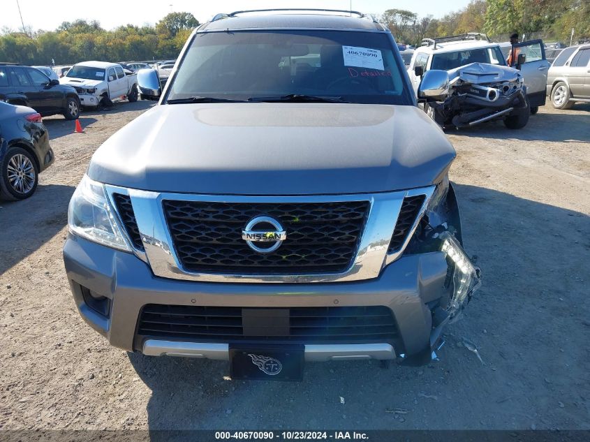 2017 Nissan Armada Platinum VIN: JN8AY2NE1H9706788 Lot: 40670090