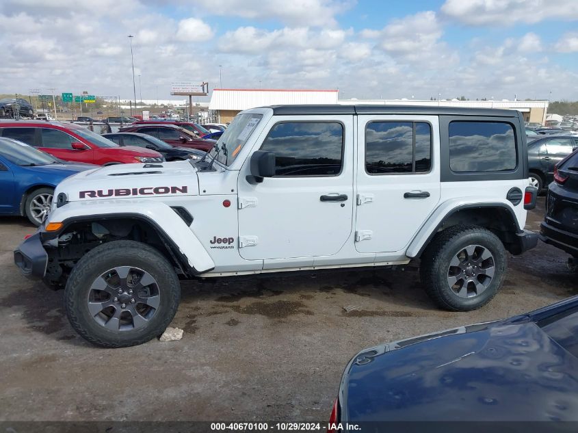 2021 Jeep Wrangler Unlimited Rubicon 4X4 VIN: 1C4HJXFN1MW819615 Lot: 40670100