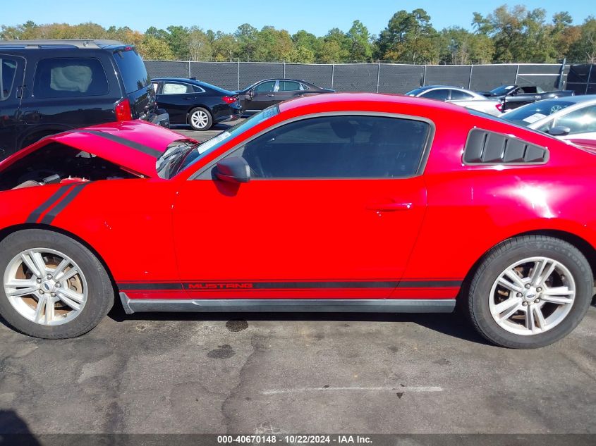 2012 Ford Mustang V6 VIN: 1ZVBP8AM1C5225729 Lot: 40670148