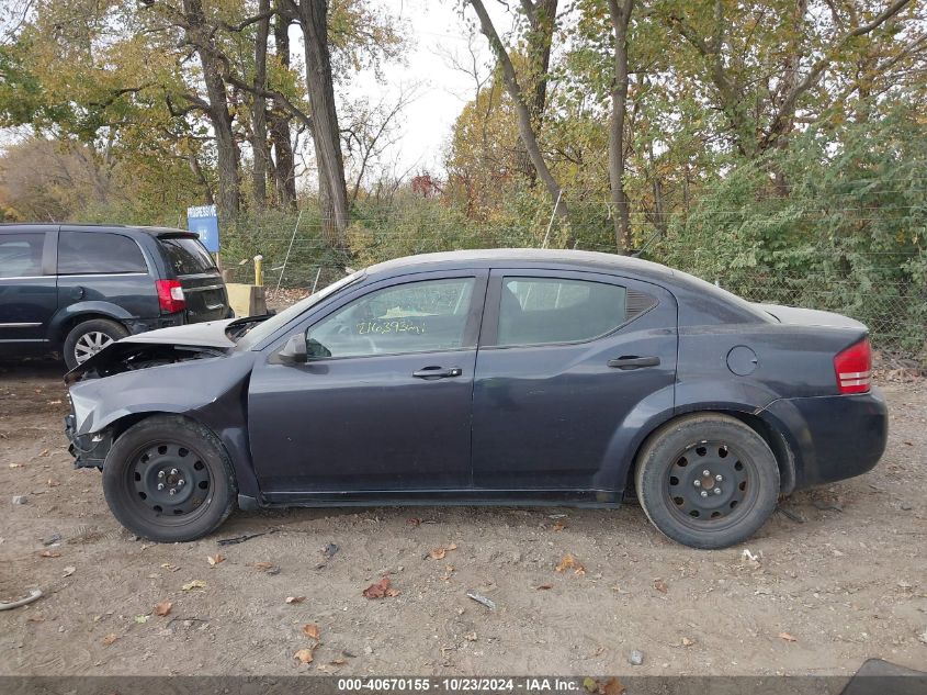 2008 Dodge Avenger Se VIN: 1B3LC46K08N594397 Lot: 40670155