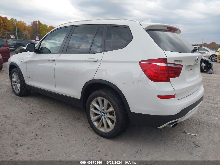 2016 BMW X3 xDrive28D VIN: 5UXWY3C52G0N87709 Lot: 40670160