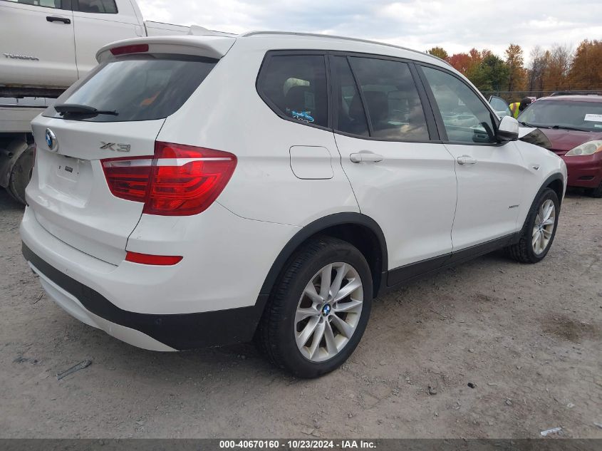 2016 BMW X3 xDrive28D VIN: 5UXWY3C52G0N87709 Lot: 40670160