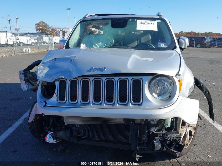 2016 Jeep Renegade Limited VIN: ZACCJBDT2GPE13617 Lot: 40670181