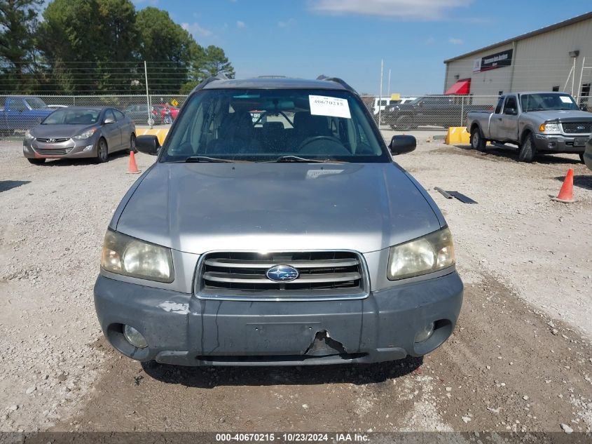 2005 Subaru Forester 2.5X VIN: JF1SG636X5H704096 Lot: 40670215