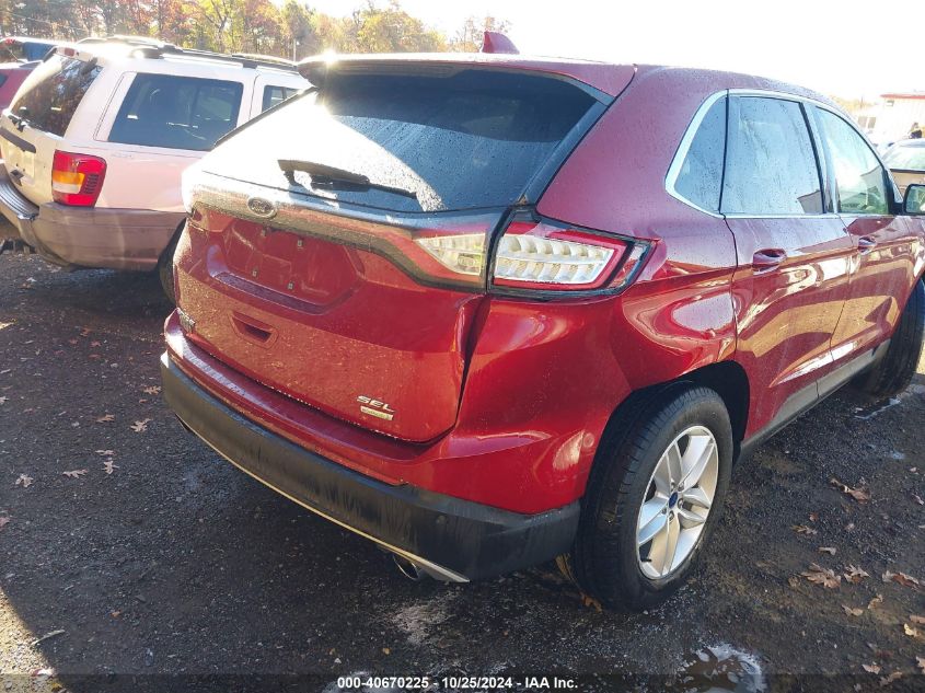 2017 Ford Edge Sel VIN: 2FMPK3J9XHBC47796 Lot: 40670225