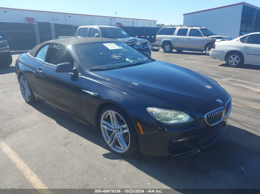 2015 BMW 640I VIN: WBALW7C57FD596024 Lot: 40670336