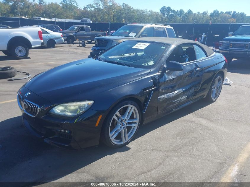 2015 BMW 640I VIN: WBALW7C57FD596024 Lot: 40670336