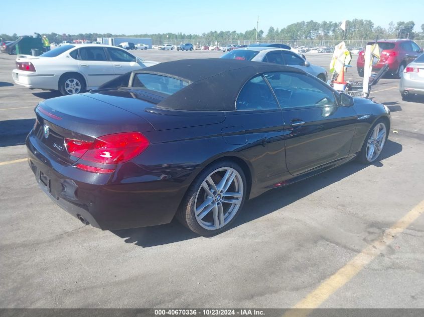 2015 BMW 640I VIN: WBALW7C57FD596024 Lot: 40670336