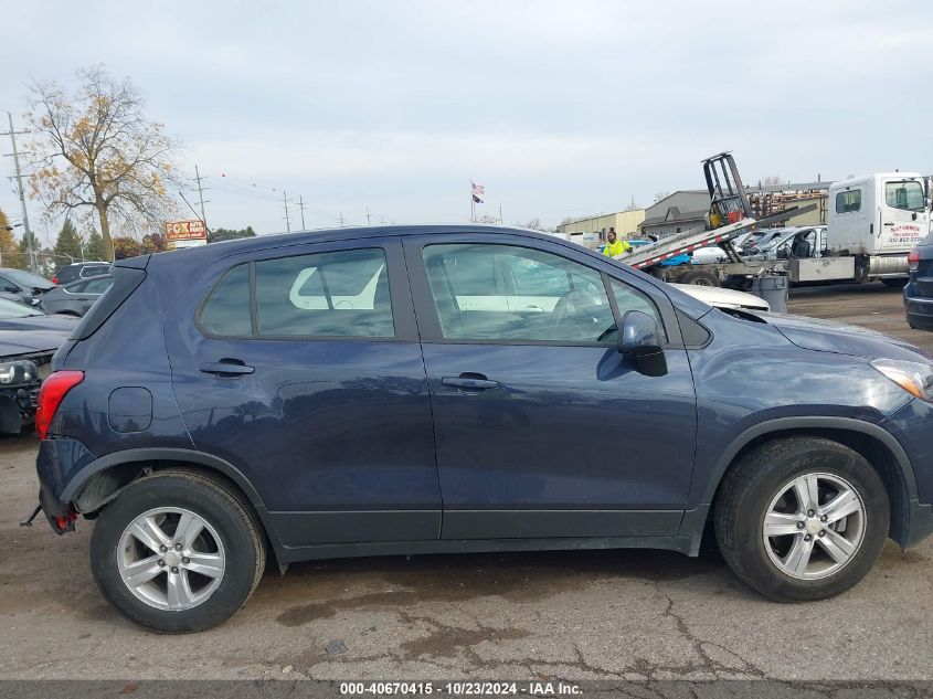 2019 Chevrolet Trax Ls VIN: 3GNCJKSB4KL260306 Lot: 40670415