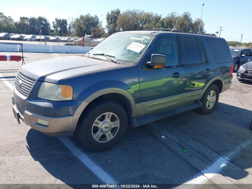 2003 Ford Expedition Eddie Bauer VIN: 1FMFU17L23LB54146 Lot: 40670481