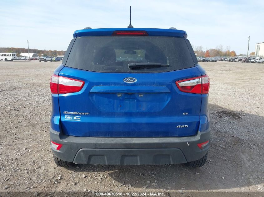 2018 Ford Ecosport Se VIN: MAJ6P1UL3JC230248 Lot: 40670518