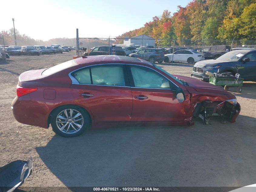 2016 Infiniti Q50 2.0T Base/2.0T Premium VIN: JN1CV7AP1GM200412 Lot: 40670521