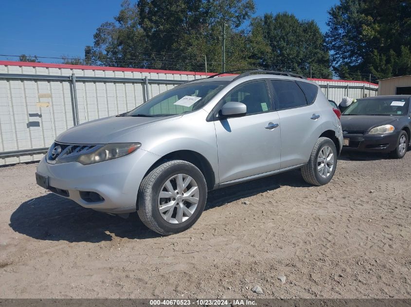 VIN JN8AZ1MUXDW212148 2013 NISSAN MURANO no.2